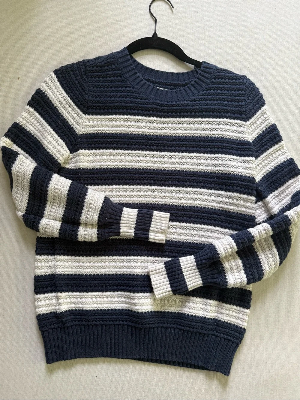 LOFT Striped Crewneck Sweater